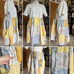 Patchwork Shirtdress with Pockets!